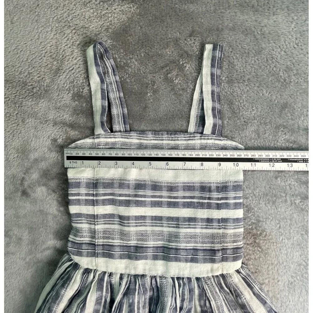 Guess‎ Kids Dress Girls M 10-12 Gray White Plaid Smocked Cargo Sundress